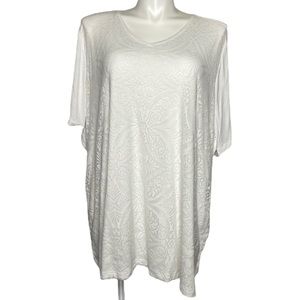 Catherines White Top 3X